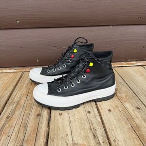 Converse Lugged Winter GORE-TEX Sneakers Womens 7.5 Black Leather High Top